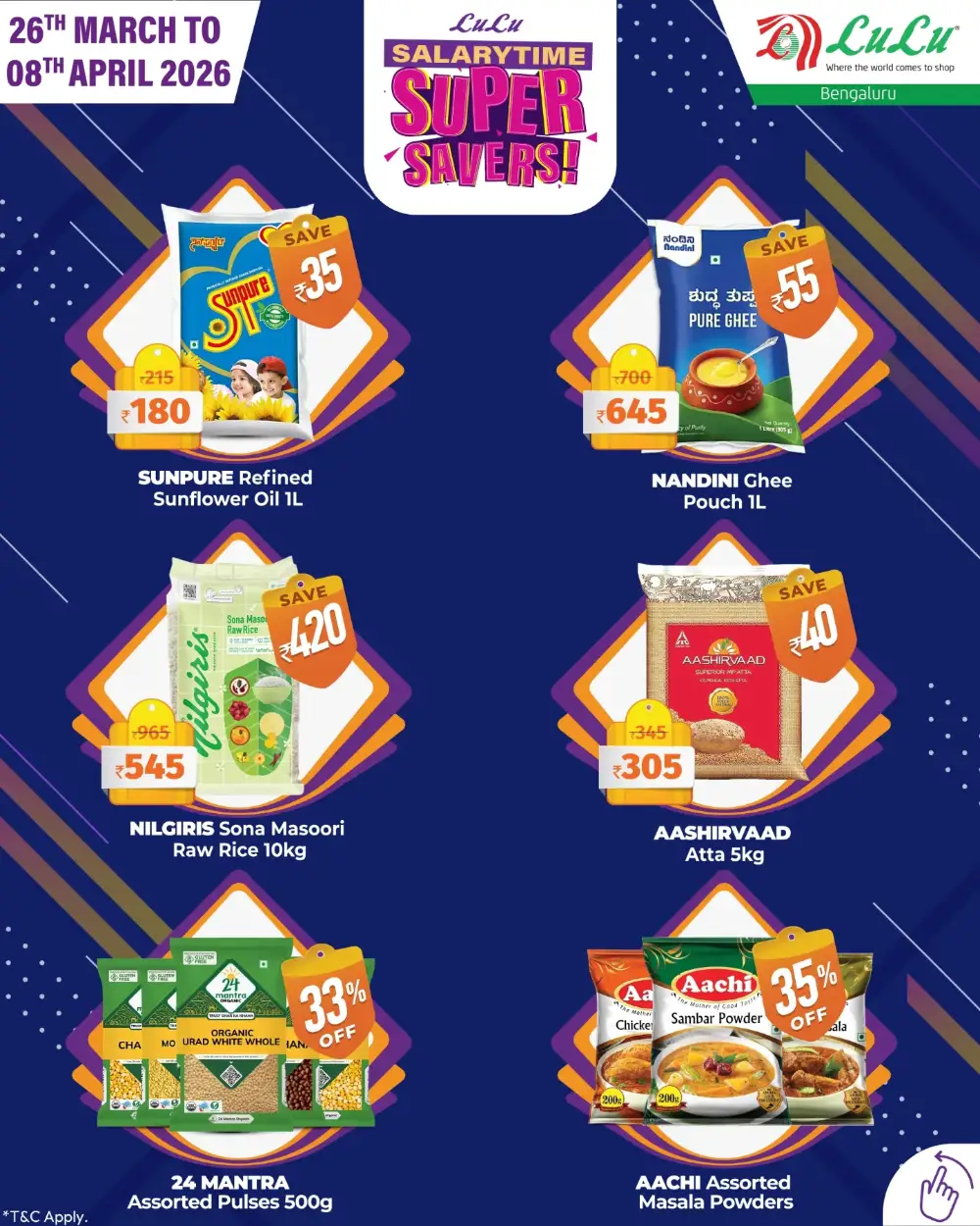 LuLu Hypermarket Bengaluru Super Savers | Ends April 08