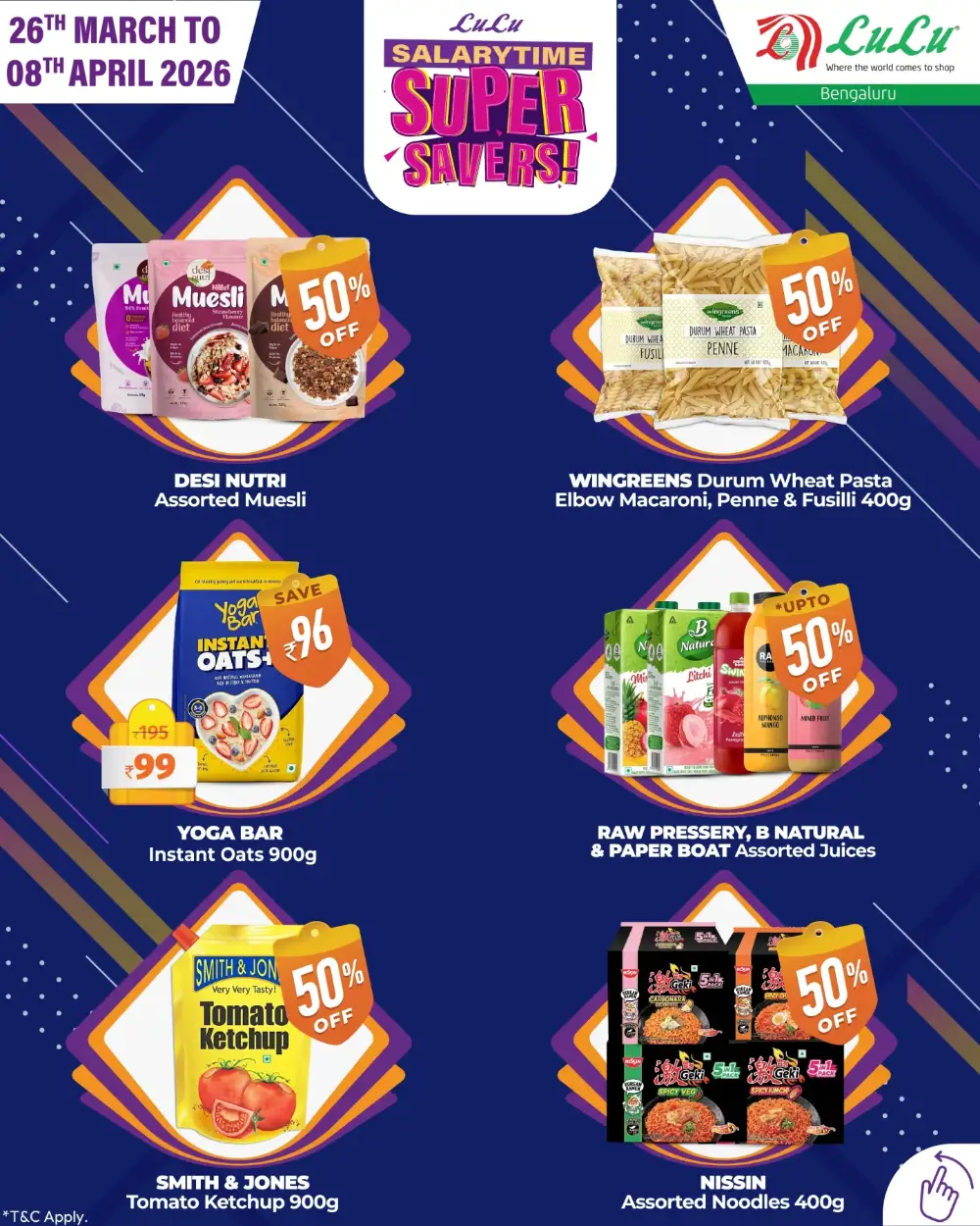 LuLu Hypermarket Bengaluru Super Savers | Ends April 08