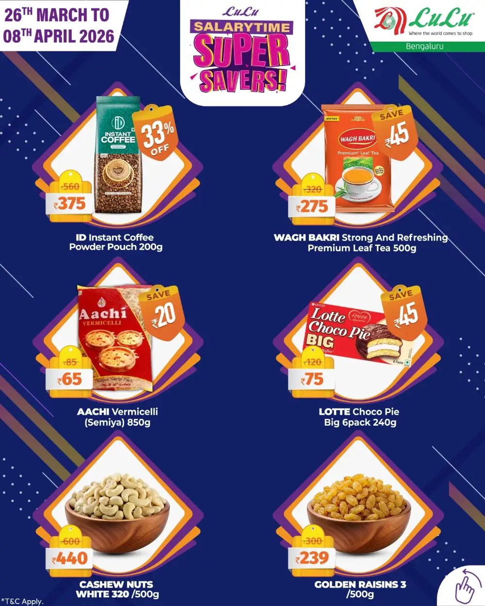 LuLu Hypermarket Bengaluru Super Savers | Ends April 08