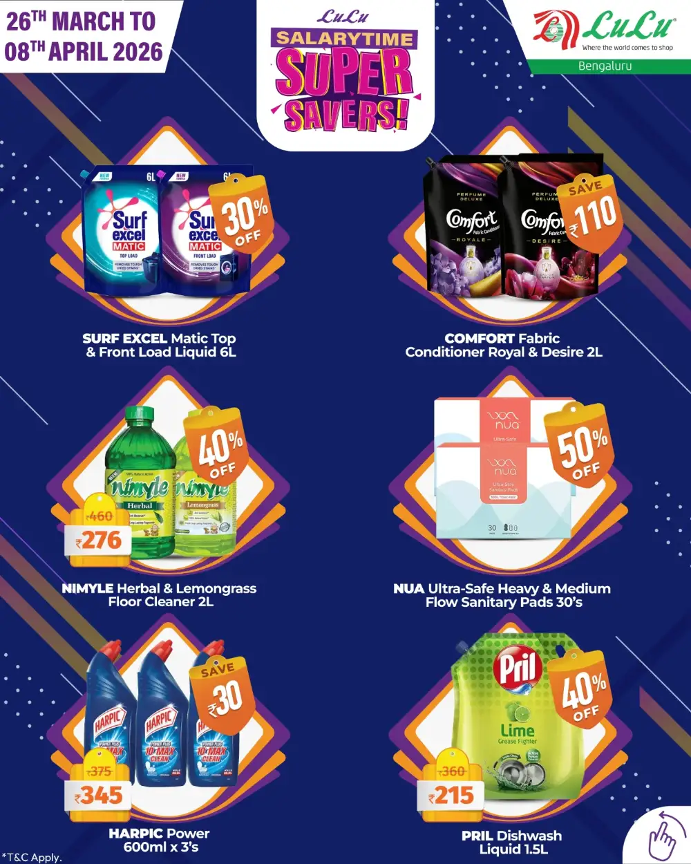 LuLu Hypermarket Bengaluru Super Savers | Ends April 08