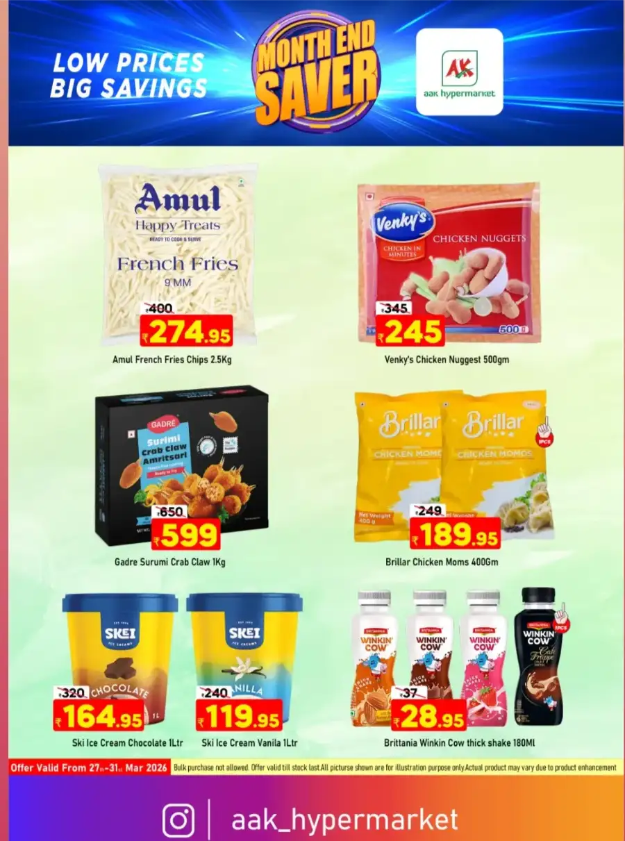 AAK Hypermarket Tirur Month End Saver | Ends March 31