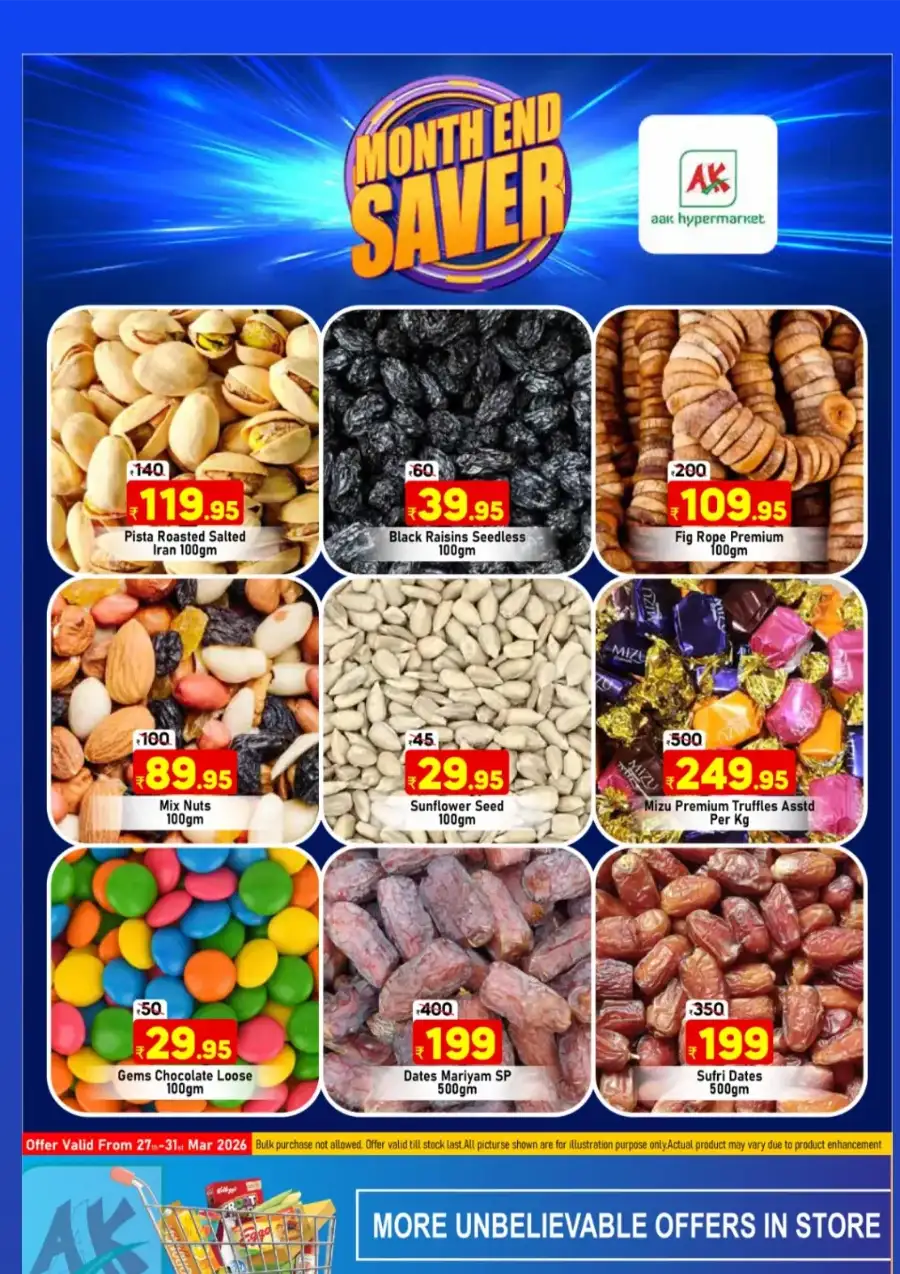 AAK Hypermarket Puthanathani Month End Saver | Ends March 31