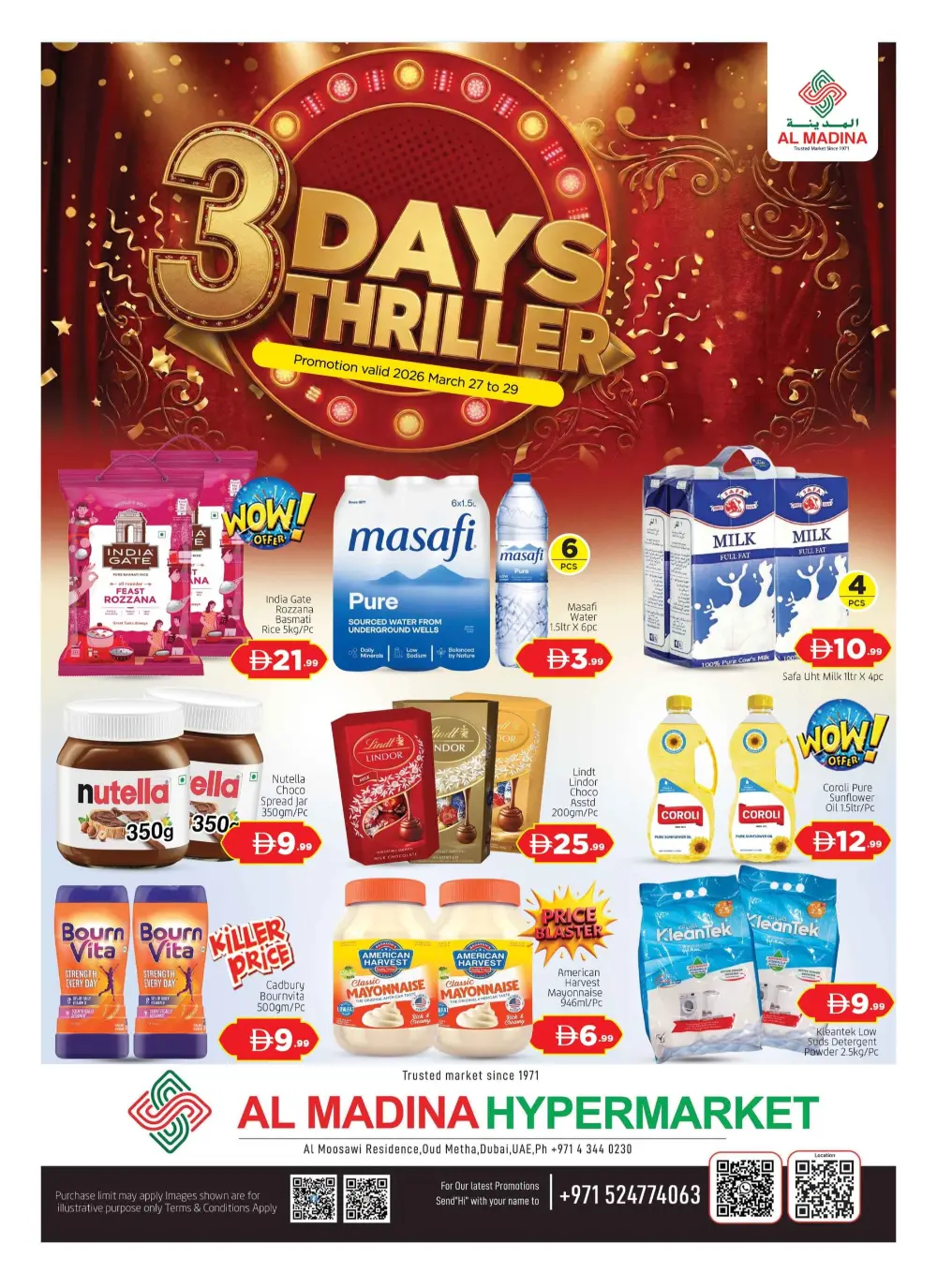 Al Madina Oud Metha 3 Days Thriller | Ends Sunday