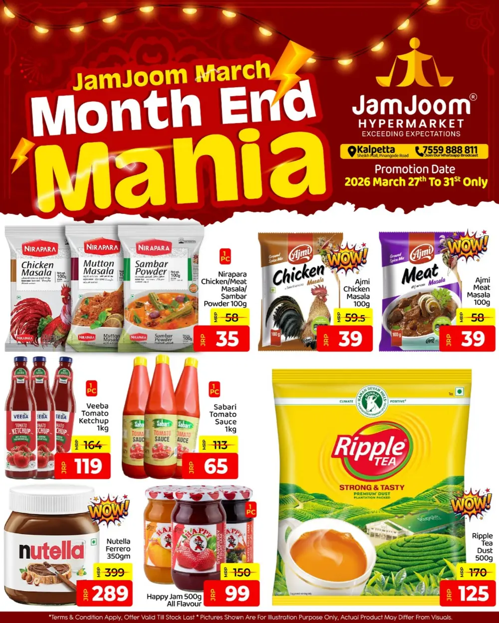 JamJoom Kalpetta Month End Mania | Ends March 31st