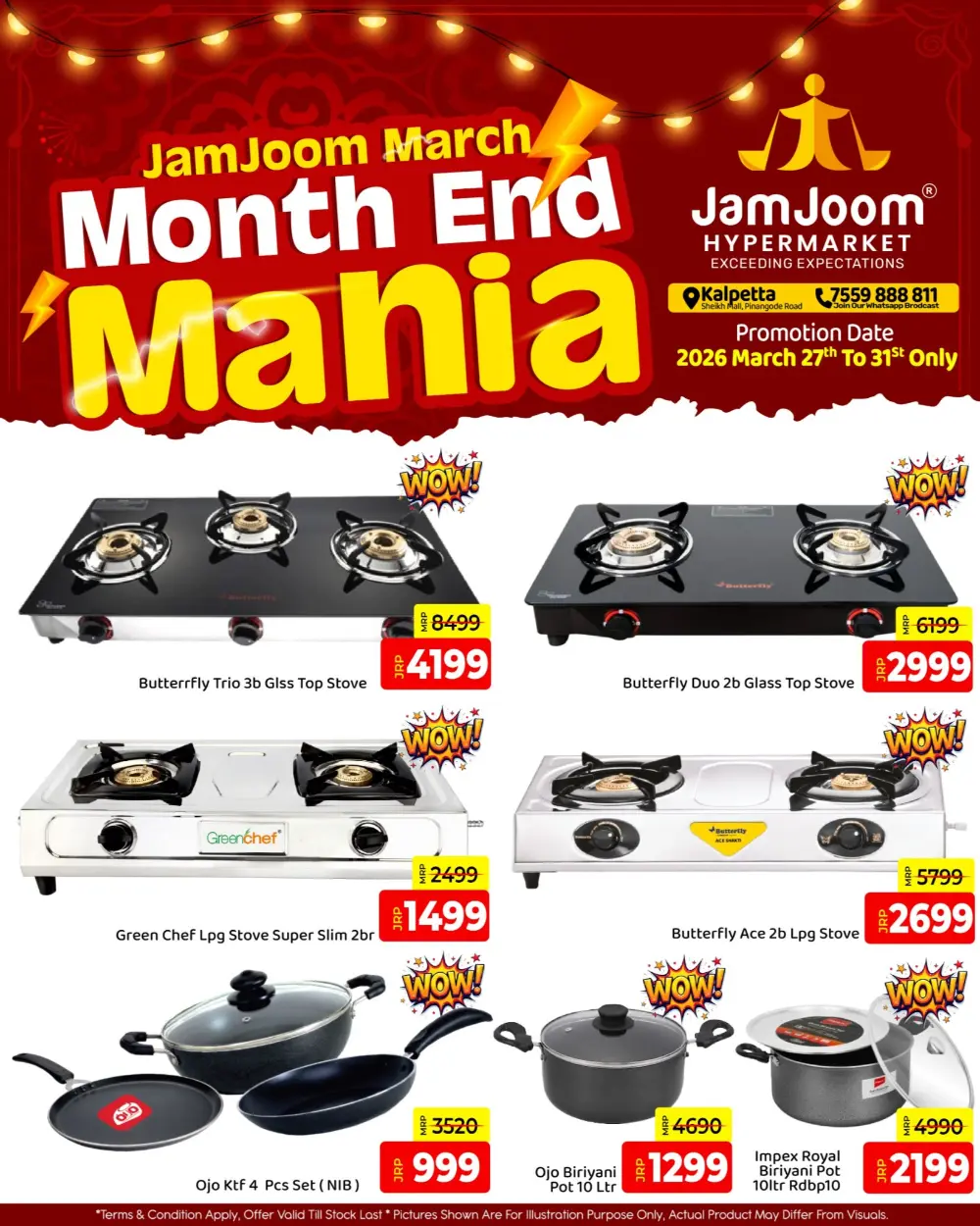 JamJoom Kalpetta Month End Mania | Ends March 31st
