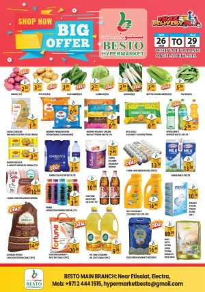 Besto Electra Big Offer | Ends Sunday In Besto Hypermarket Abu Dhabi