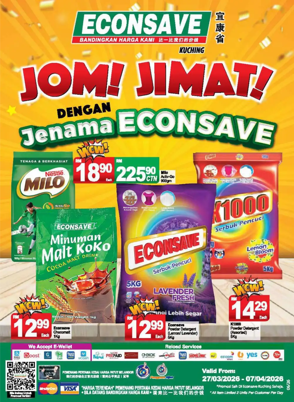 Econsave Kuching Jom Jimat Offers | Ends 07 April