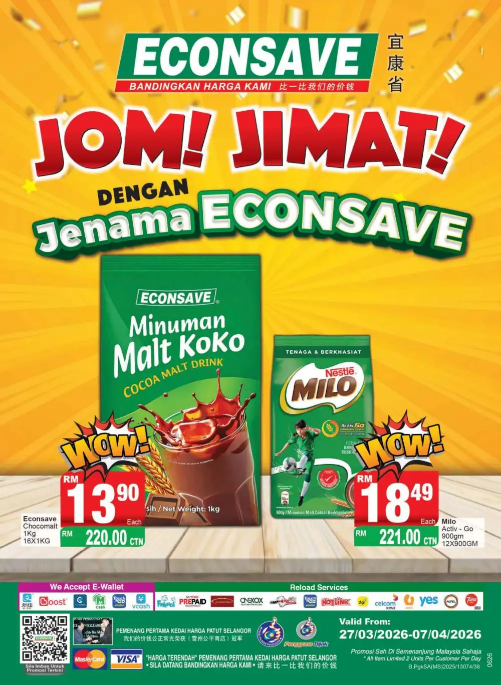 Econsave Semenanjung Malaysia Jom Jimat | Ends 07 April
