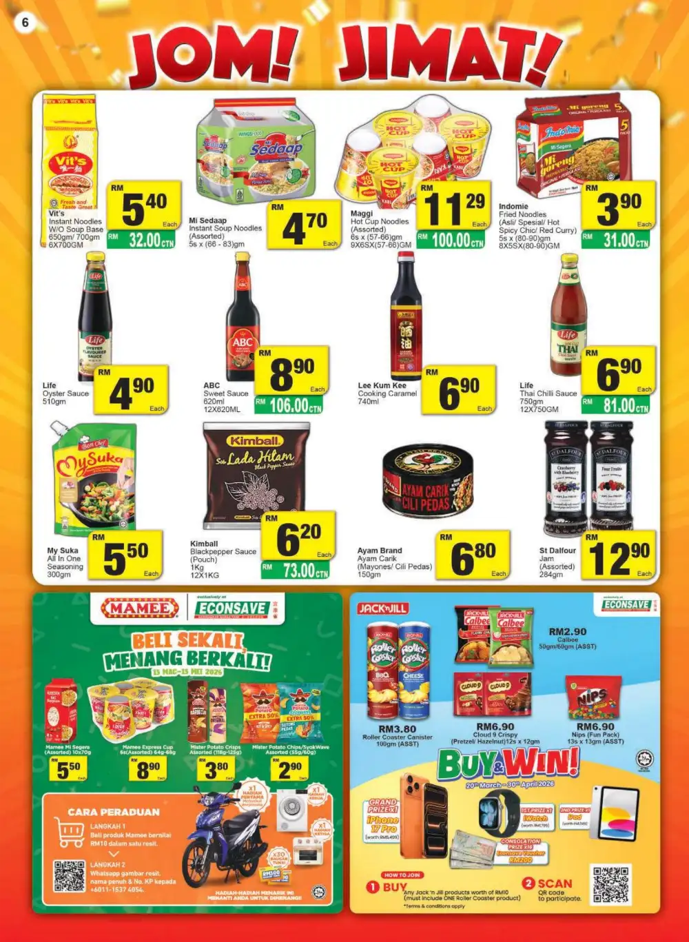 Econsave Semenanjung Malaysia Jom Jimat | Ends 07 April