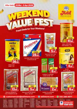 Al Adil UAE Weekend Value Fest | Ends Sunday In Al Adil Supermarket Dubai,Abu Dhabi,Sharjah / Ajman