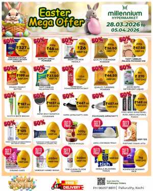 Millennium Palluruthy Easter Offer | Ends Sunday In Millennium Hypermarket Ernakulam