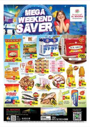 Al Madina Jebel Ali Mega Weekend Saver | Ends Sunday In Al Madina Hypermarket Dubai