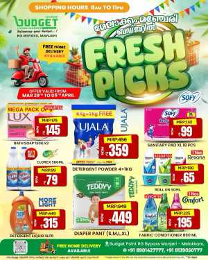 Budget Manjeri Fresh Picks | Ends April 05 In Budget Hypermarket Malappuram