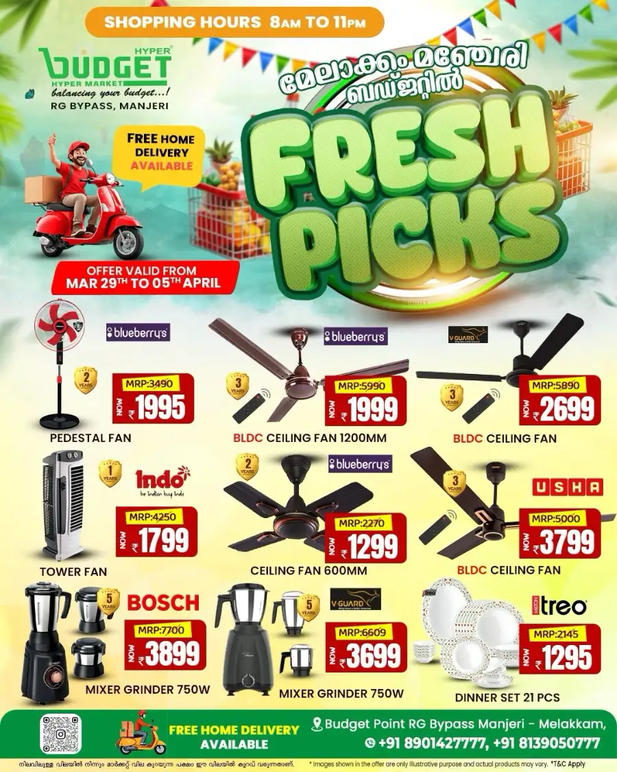 Budget Manjeri Fresh Picks | Ends April 05