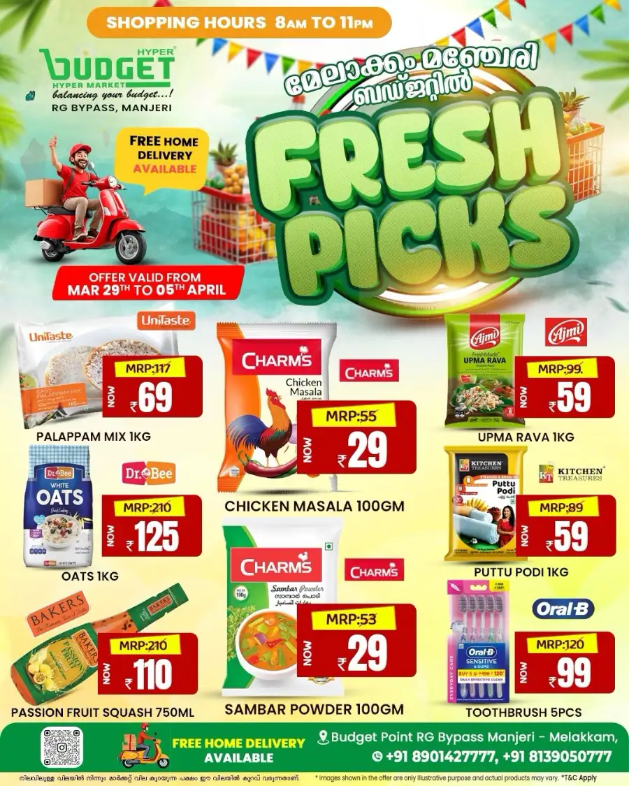 Budget Manjeri Fresh Picks | Ends April 05