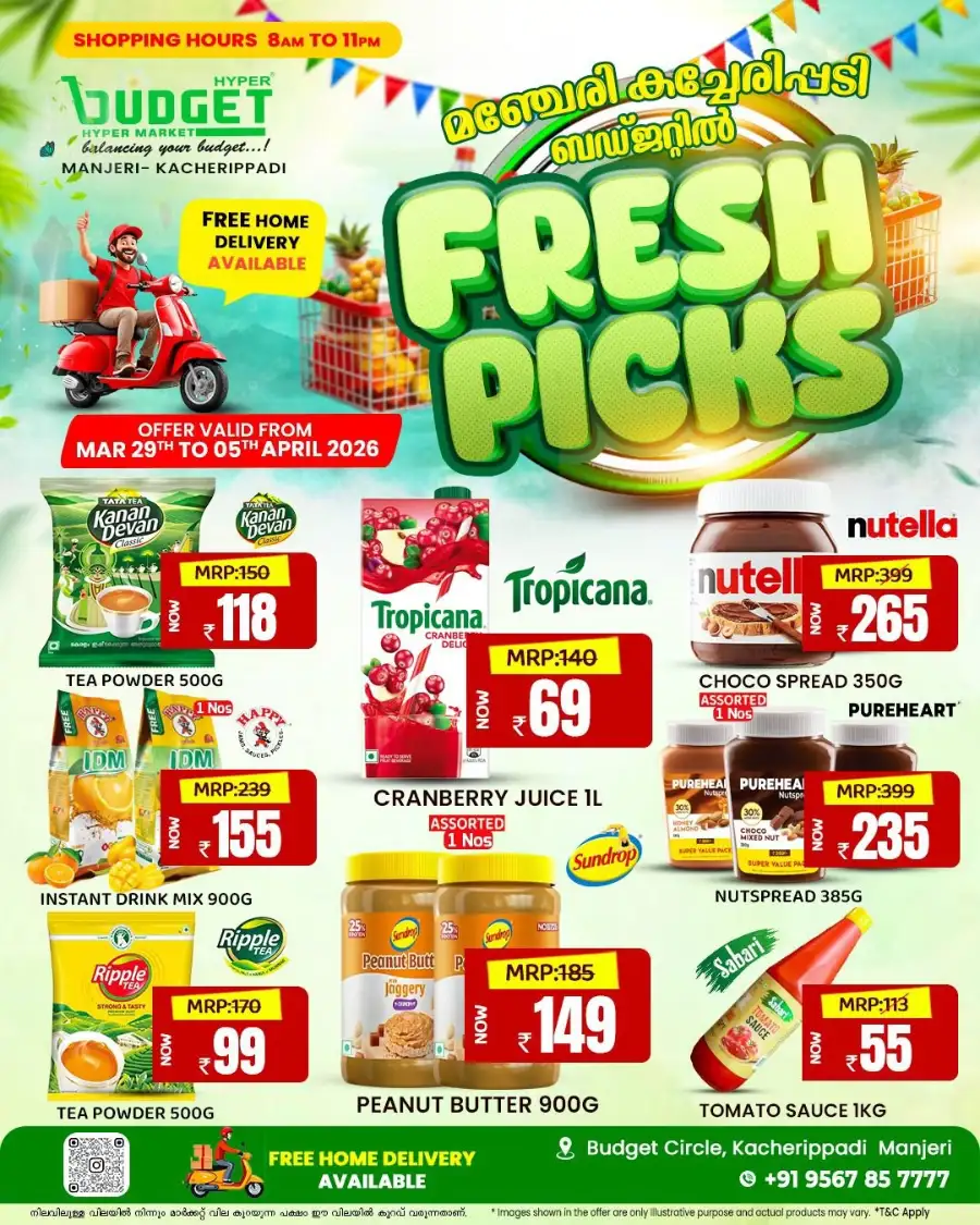 Budget Manjeri Fresh Picks | Ends Apr 05