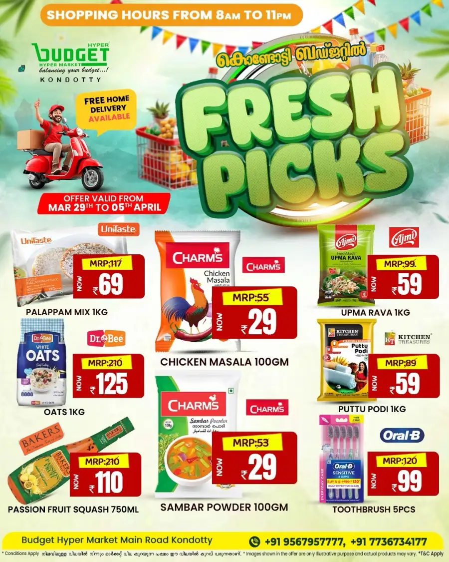 Budget Kondotty Fresh Picks | Ends Apr 05