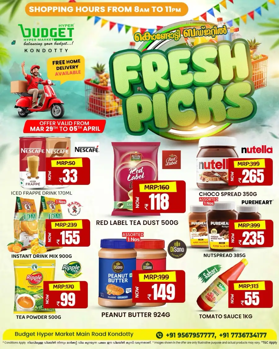 Budget Kondotty Fresh Picks | Ends Apr 05