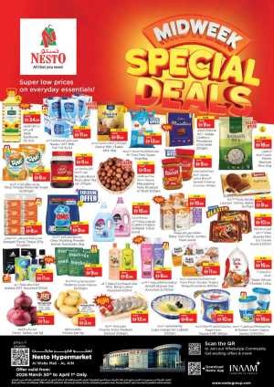 Nesto Al Ain Midweek Special Deals – Offers at Al Waha Mall Mar 30 - Apr 1 In Nesto Hypermarket Al Ain