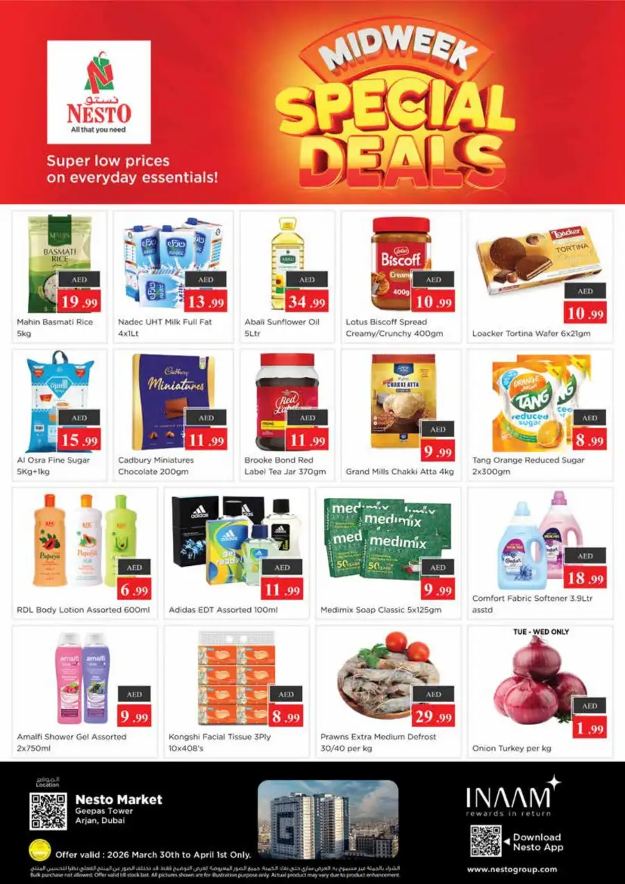 Nesto Arjan Dubai - Midweek Special Deals & Grocery Offers