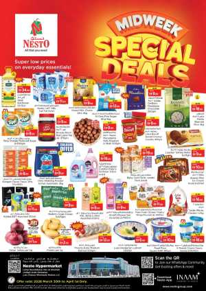 Nesto Ras Al Khaimah Midweek Special Deals | Offers Valid Mar 30 – Apr 1 In Nesto Hypermarket Ras al Khaimah