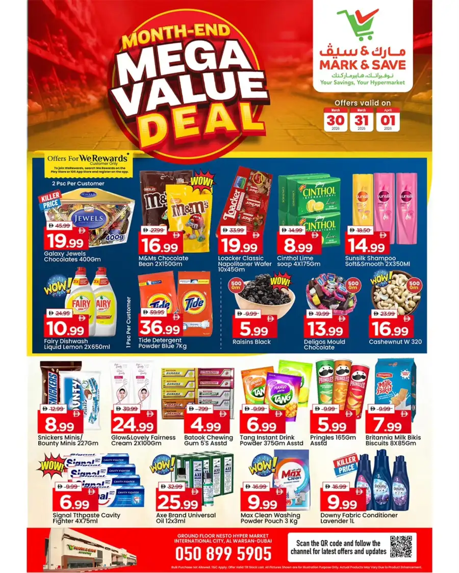 Mark & Save Al Warsan Dubai Deals | Month-End Mega Value Offers Mar 30 - Apr 01