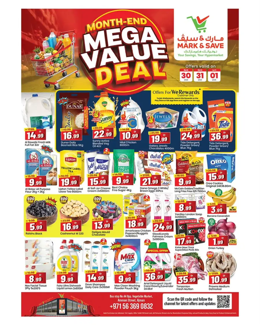 Mark & Save Ajman - Month-End Mega Value Deals March 30 - April 1