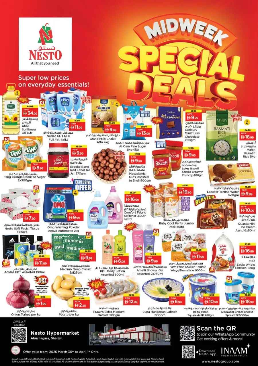 Nesto Sharjah Abushagara | Midweek Special Deals & Grocery Offers
