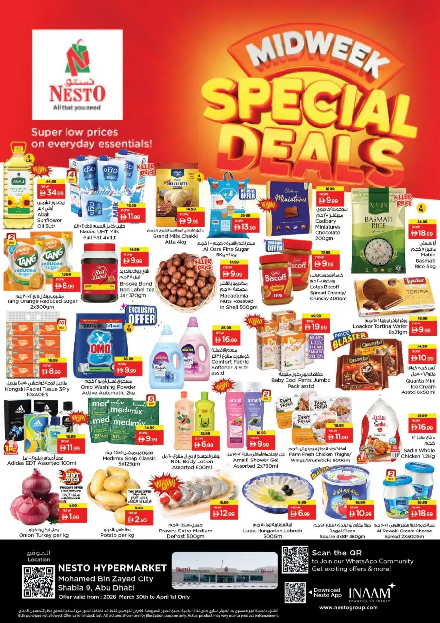 Nesto Abu Dhabi Shabia 9 - Midweek Special Deals & Offers March 30 - April 1