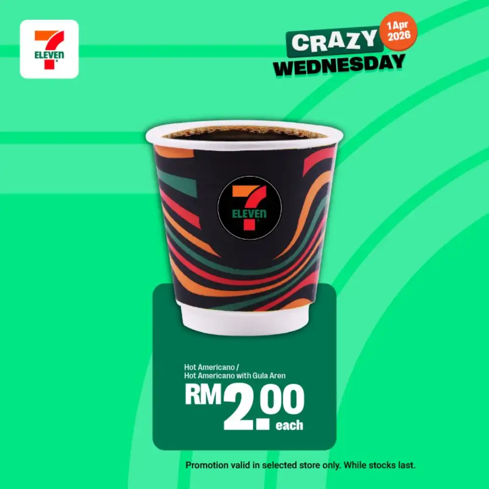 7-Eleven Malaysia Crazy Wednesday Deals | Ends Today