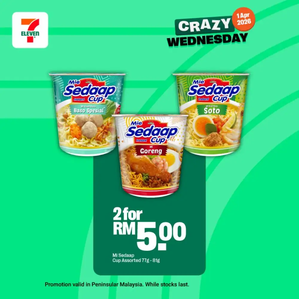 7-Eleven Malaysia Crazy Wednesday Deals | Ends Today