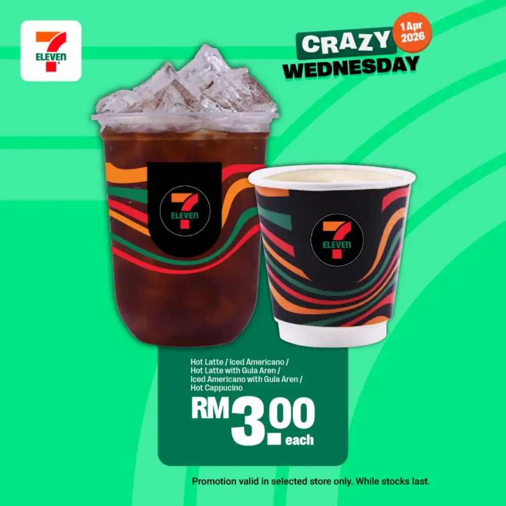 7-Eleven Malaysia Crazy Wednesday Deals | Ends Today