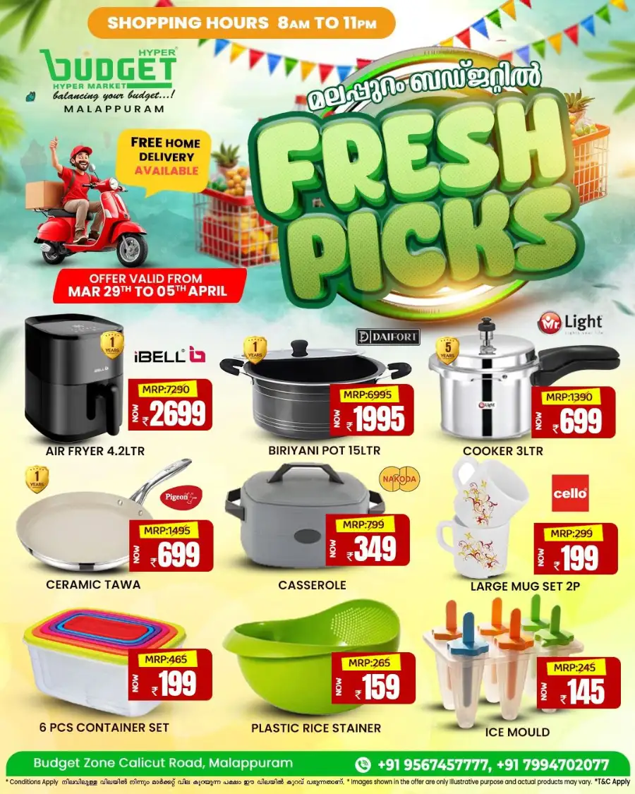 Budget Hypermarket Malappuram | Fresh Picks Grocery Offers & Deals