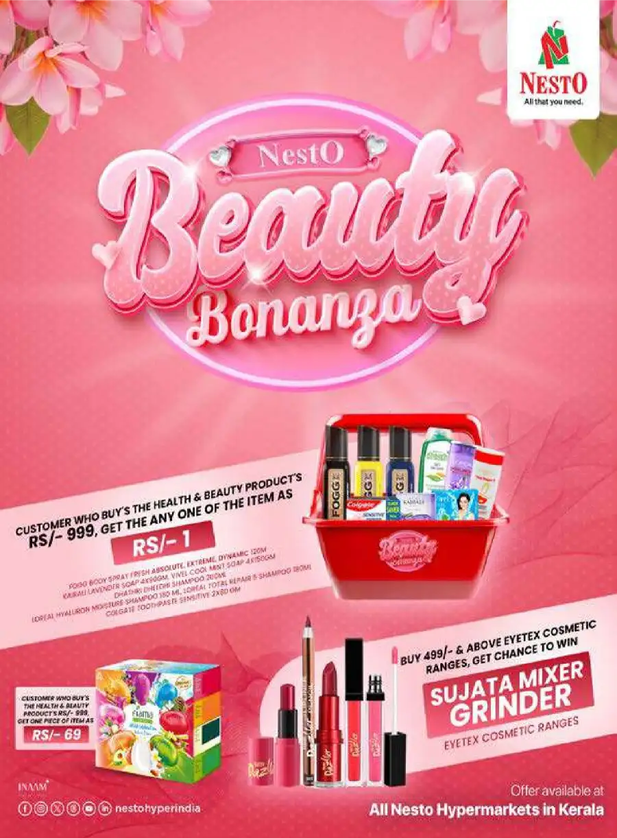 Nesto Kerala Beauty Bonanza | Shop for ₹1 Deals