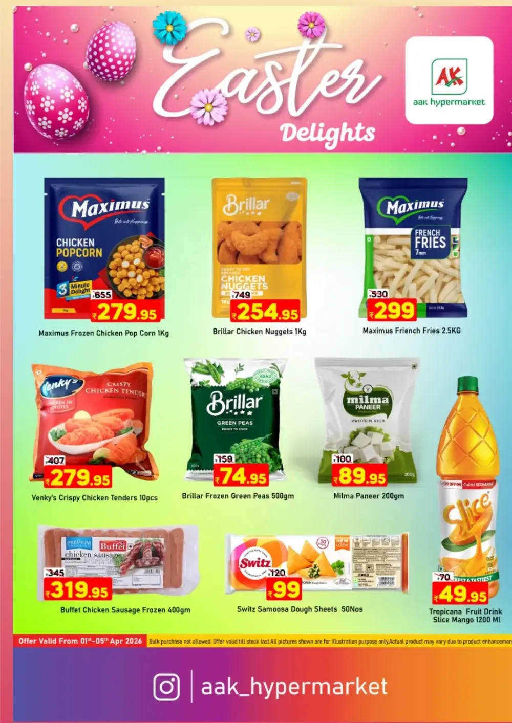AAK Hypermarket Tirur Easter Offers | Ends April 5th