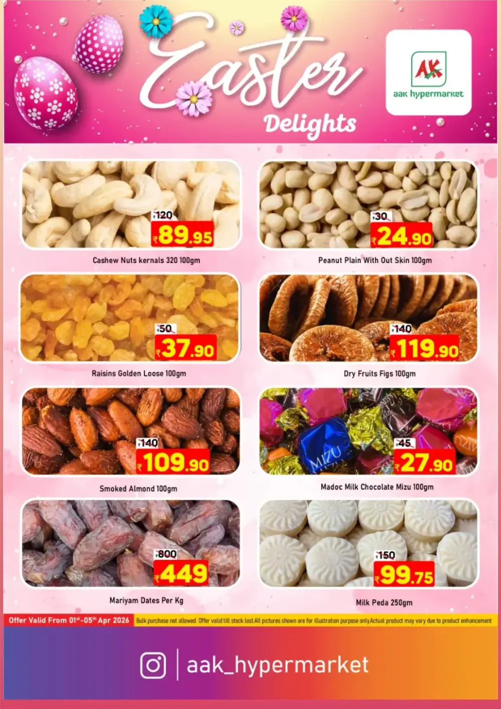 AAK Hypermarket Tirur Easter Offers | Ends April 5th