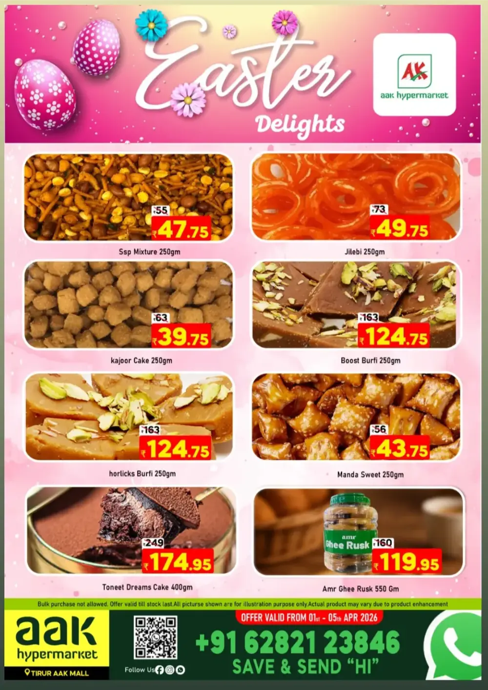 AAK Hypermarket Tirur Easter Offers | Ends April 5th