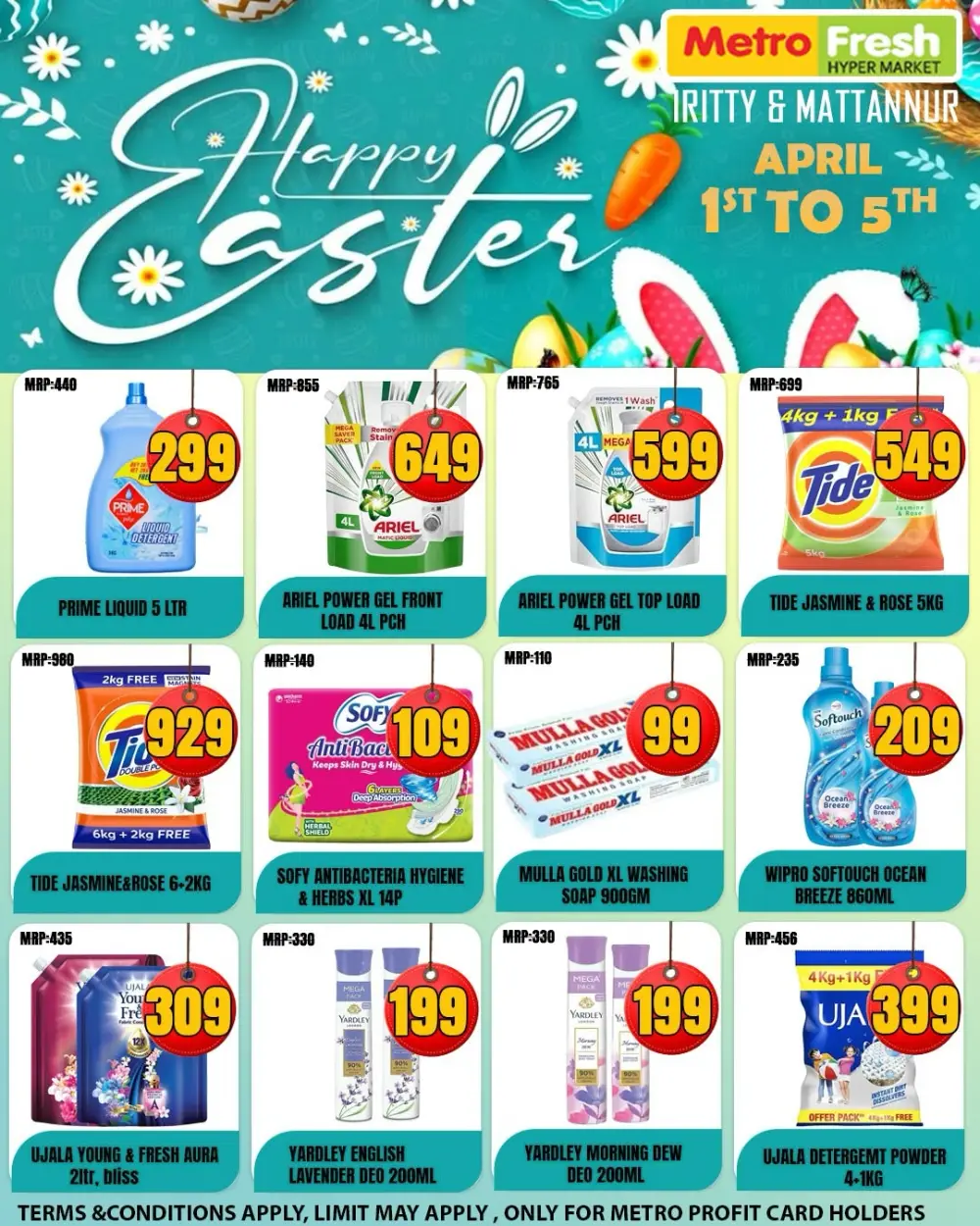 Metro Fresh Iritty & Mattannur Easter Deals | Ends April 5
