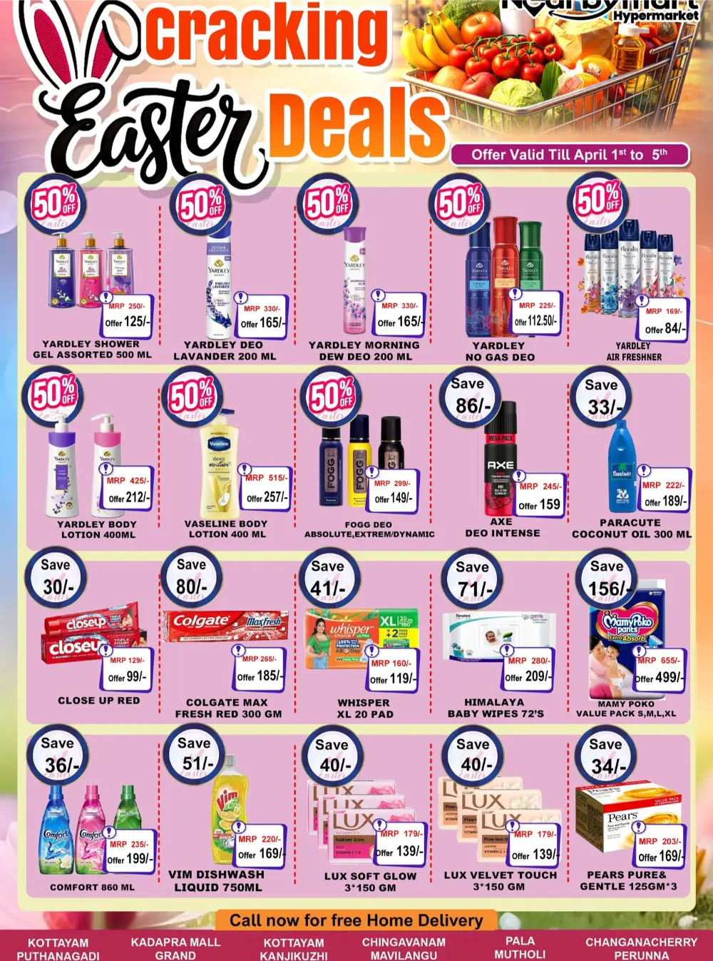 NearBy Mart Kottayam & Pala Easter Deals | Ends April 5