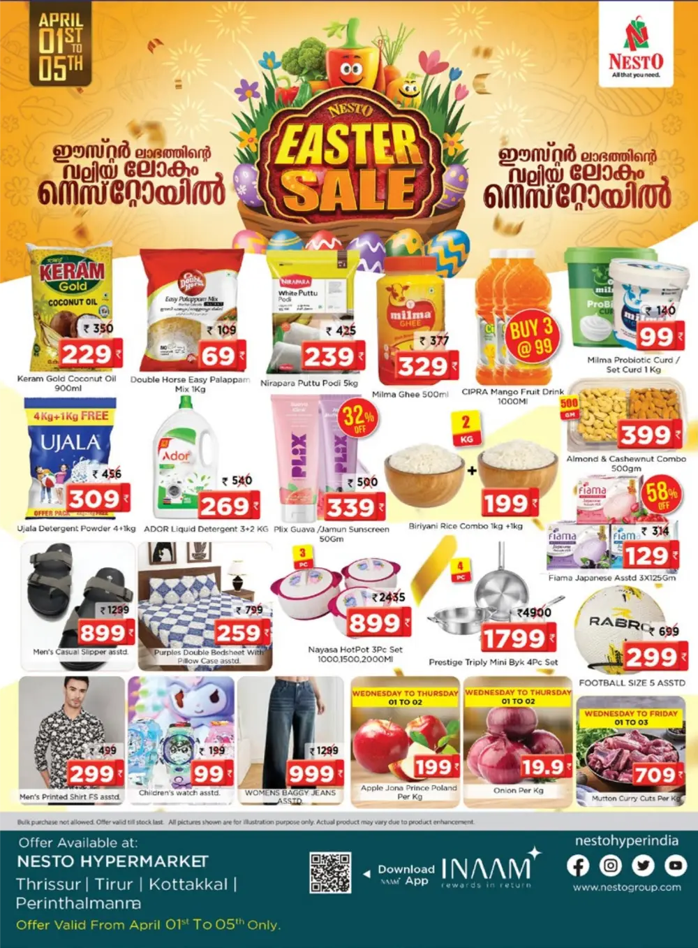 Nesto Tirur & Kottakkal Easter Sale | Ends Sunday