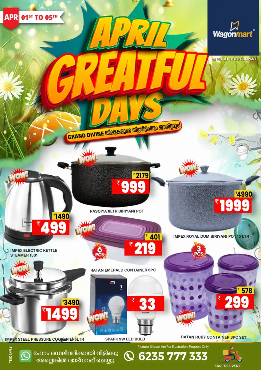 Wagonmart April Greatful Days | Ends Sunday