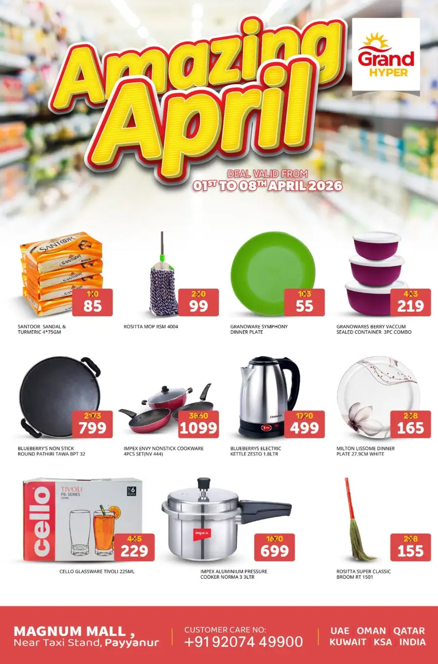 Grand Hyper Payyanur - Amazing April Grocery Offers at Magnum Mall