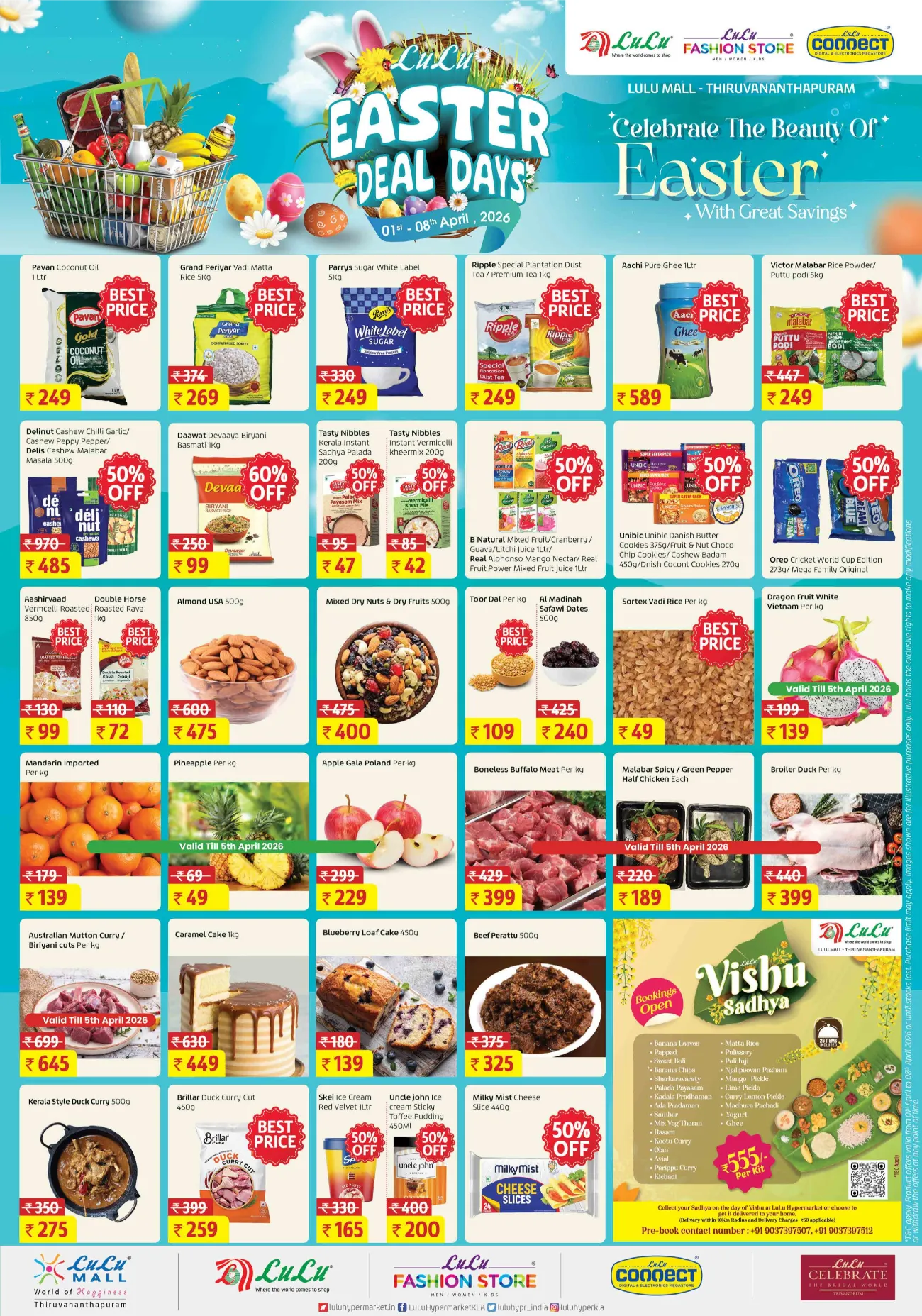 LuLu Mall Thiruvananthapuram Easter Deals | Ends April 8