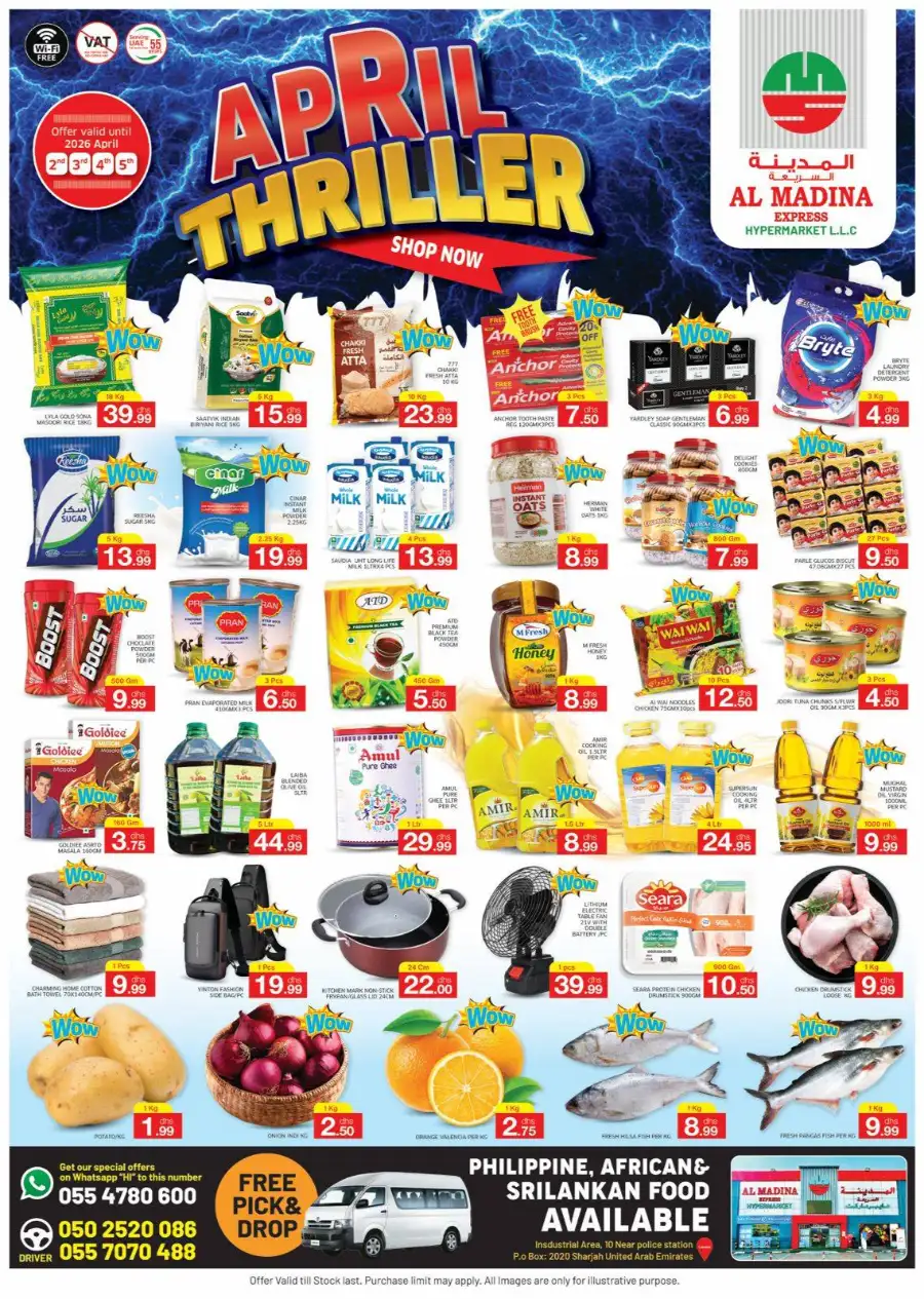 Al Madina Sharjah Offers | April Thriller Grocery Deals & Discounts