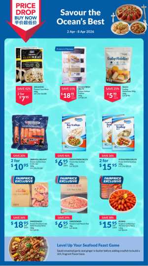 FairPrice Singapore Seafood Price Drop | Ends April 8 In FairPrice Singapore