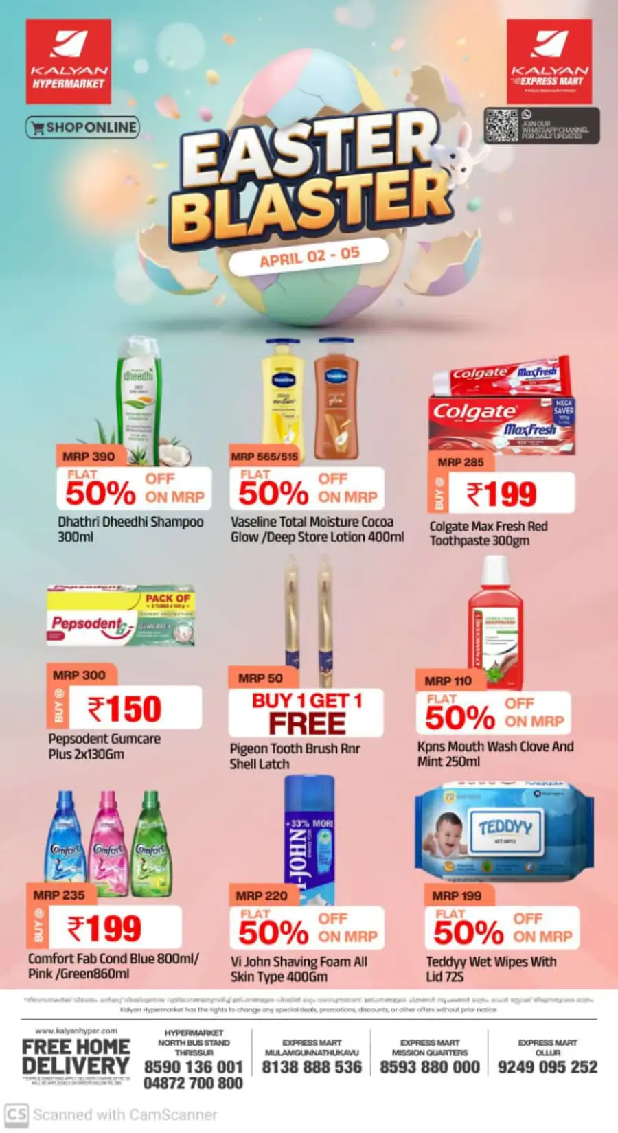 Kalyan Hypermarket Thrissur - Easter Blaster Sale: Clothing from ₹99!