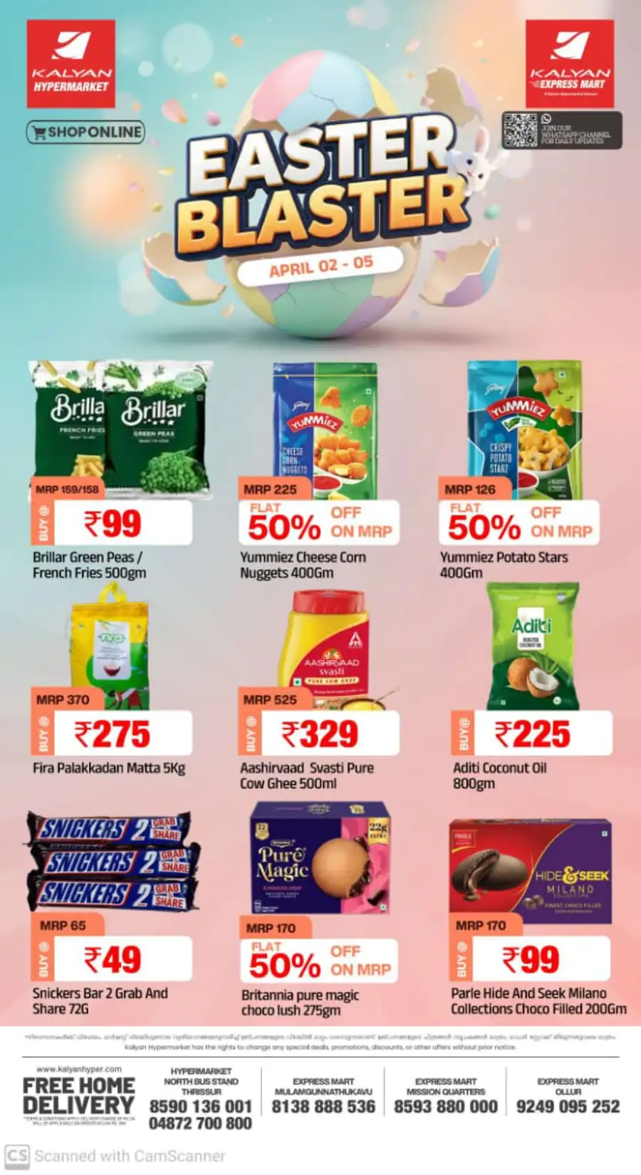 Kalyan Hypermarket Thrissur - Easter Blaster Sale: Clothing from ₹99!