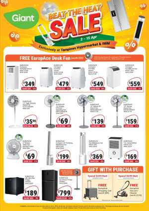 Giant Singapore Beat The Heat Sale 2026 | Ends 15 Apr In Giant Singapore
