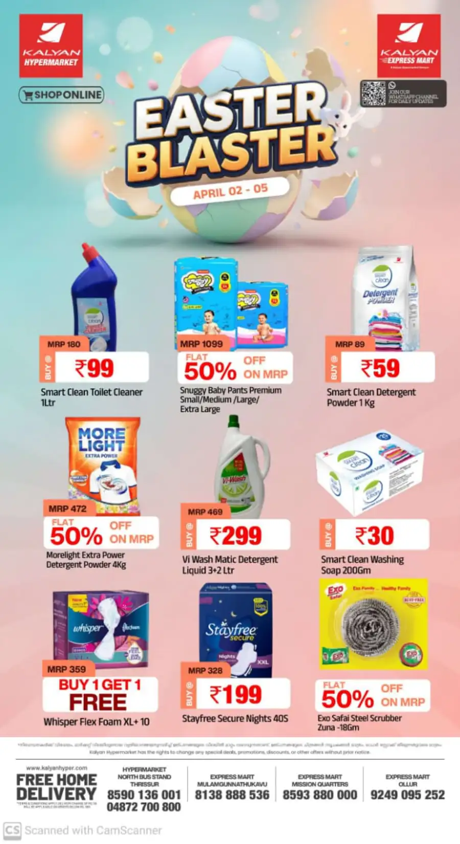 Kalyan Hypermarket Thrissur - Easter Blaster Sale: Clothing from ₹99!