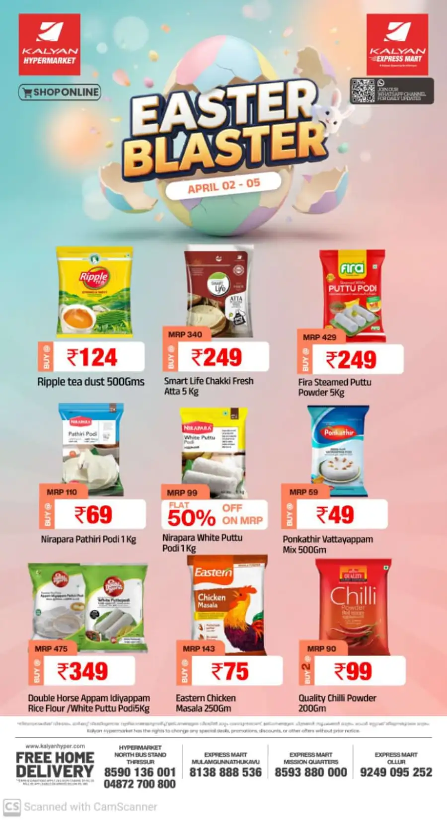 Kalyan Hypermarket Thrissur - Easter Blaster Sale: Clothing from ₹99!